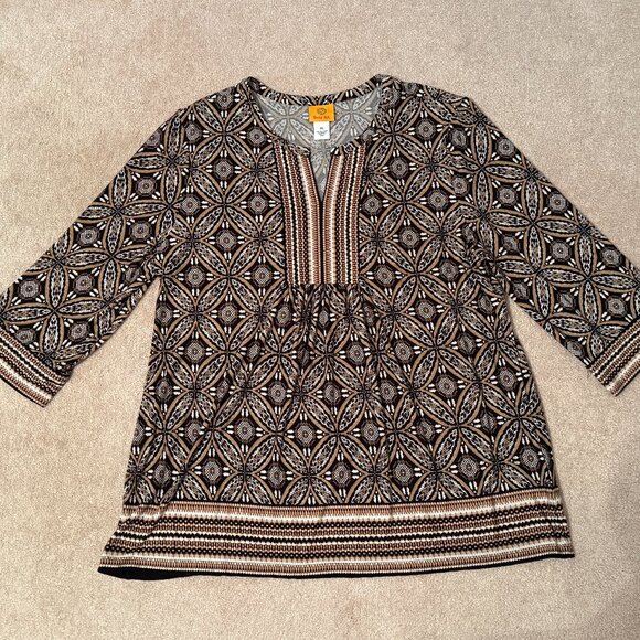 Ruby Rd. Multi-colored Tunic, Size XL - Picture 1 of 4